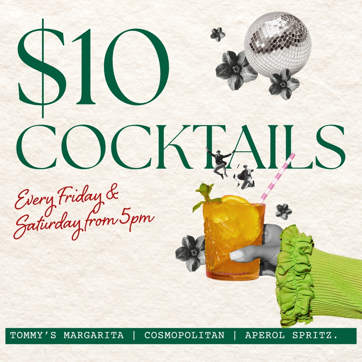 $10 Cocktails